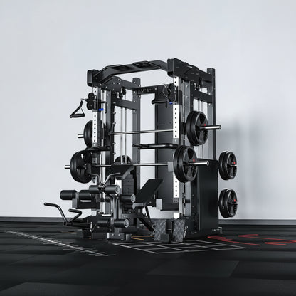 Home Gym Smith Machine Cable Crossover Weightlifting Sports Training