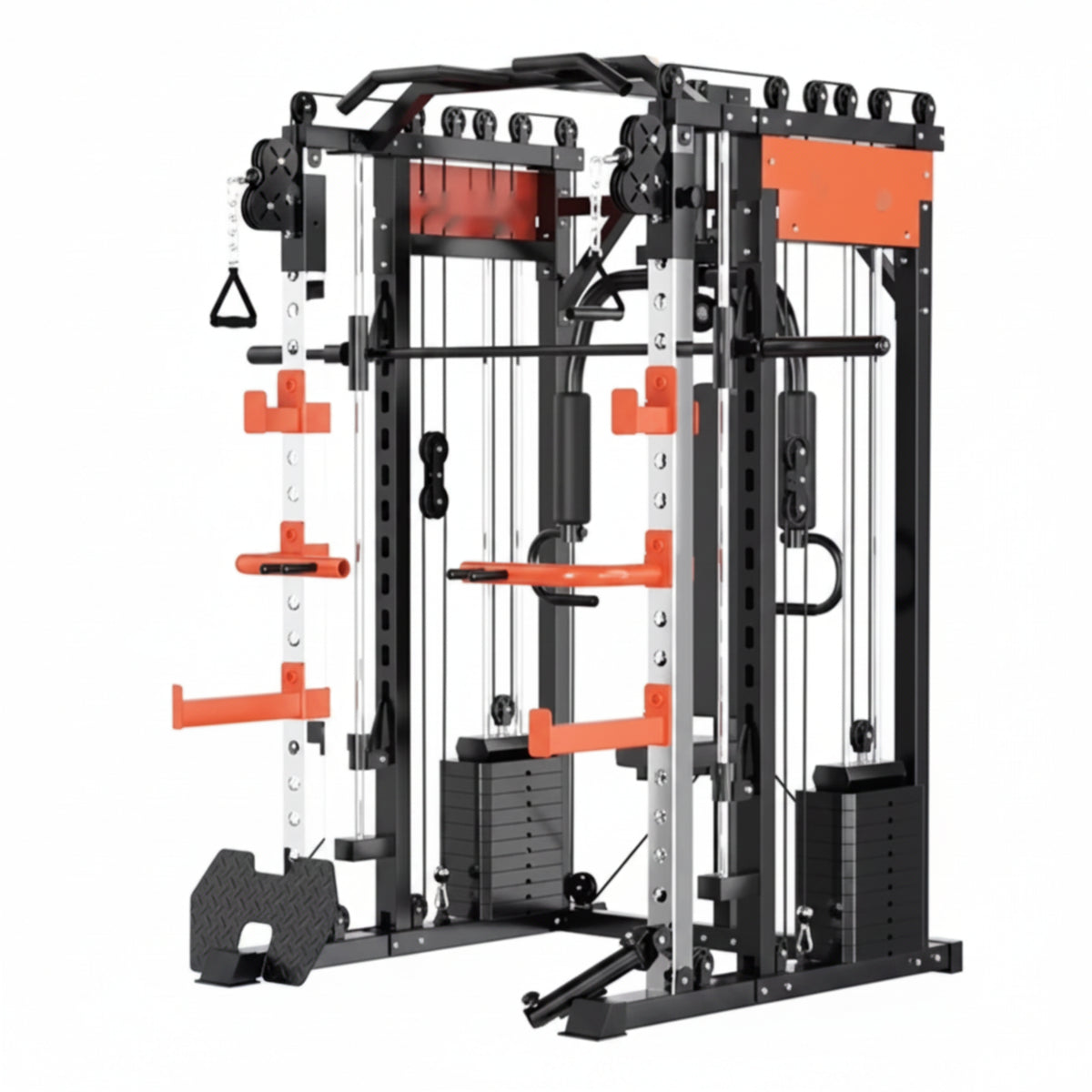 Home Gym Smith Machine Cable Crossover Weightlifting Sports Training