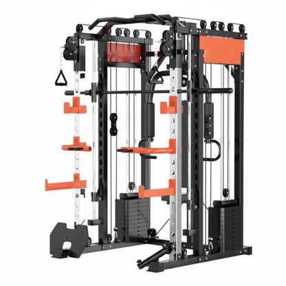 Home Gym Smith Machine Cable Crossover Weightlifting Sports Training