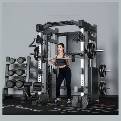 Home Gym Smith Machine Cable Crossover Weightlifting Sports Training